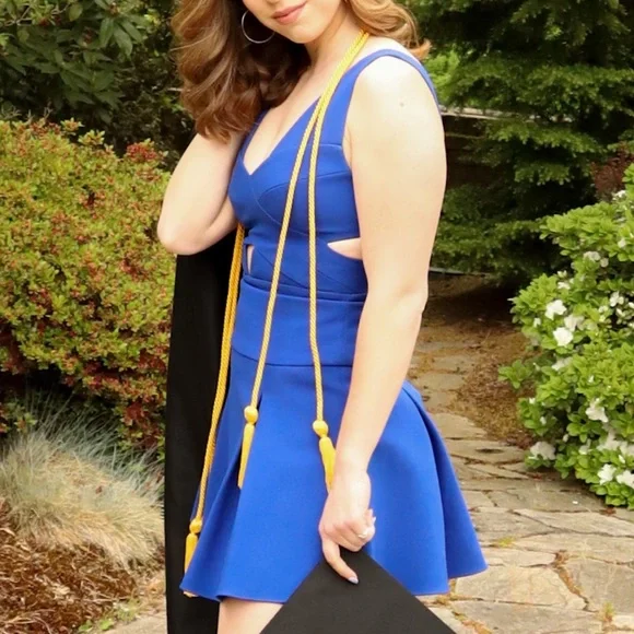 blue dress for baby girl Jovani Royal Blue Long Cut-Out Prom Dress 23829 Royal / 0 main image 1